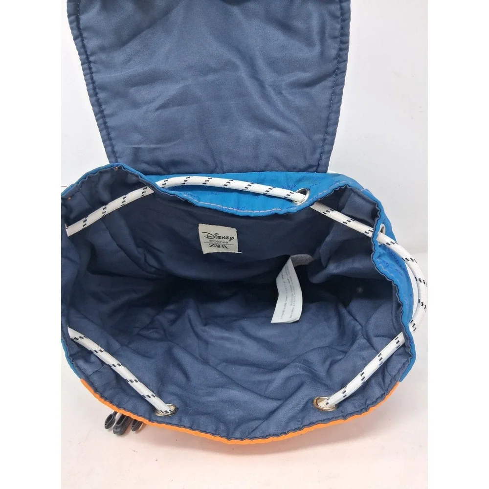 Disney Mickey Mouse and Friends Colorblock Backpack Rucksack Blue Orange Goofy